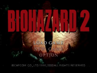 Biohazard 2 (Japan) Title Screen